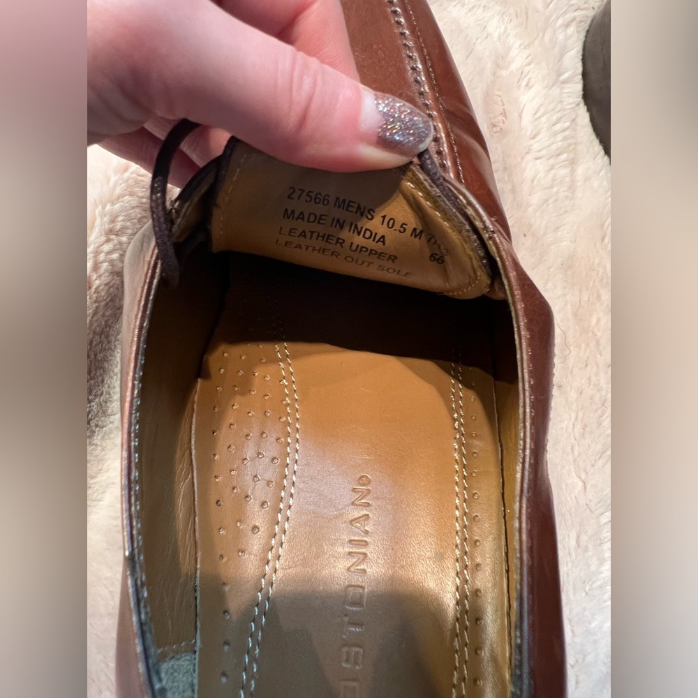 Bostonian Men's Brown Leather Lace Up Dress Shoe US 10.5 - Picture 5 of 5